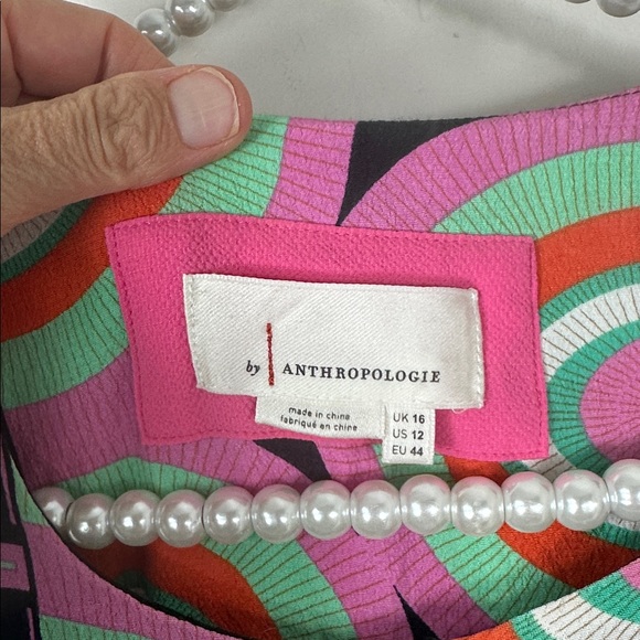 Anthropologie Multicolor Kenzie Sleeveless Midi Asymmetrical Flowy Dress 12 - Picture 4 of 12